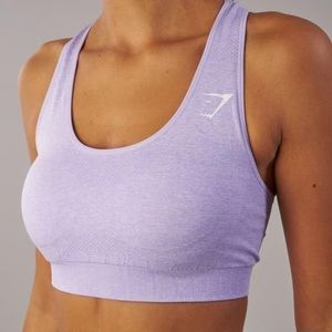 Gymshark Seamless Sports Bra - Soft Lilac Marl